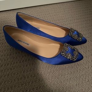 Manolo Blahnik Hangisi Flats - Size 41